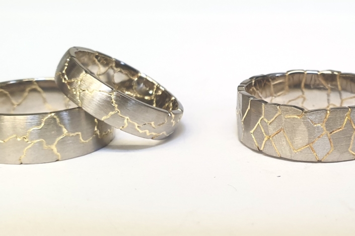 Three Kintsukuroi Rings