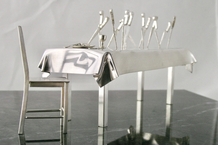 Ralf Fisch Silver Service Sculpture